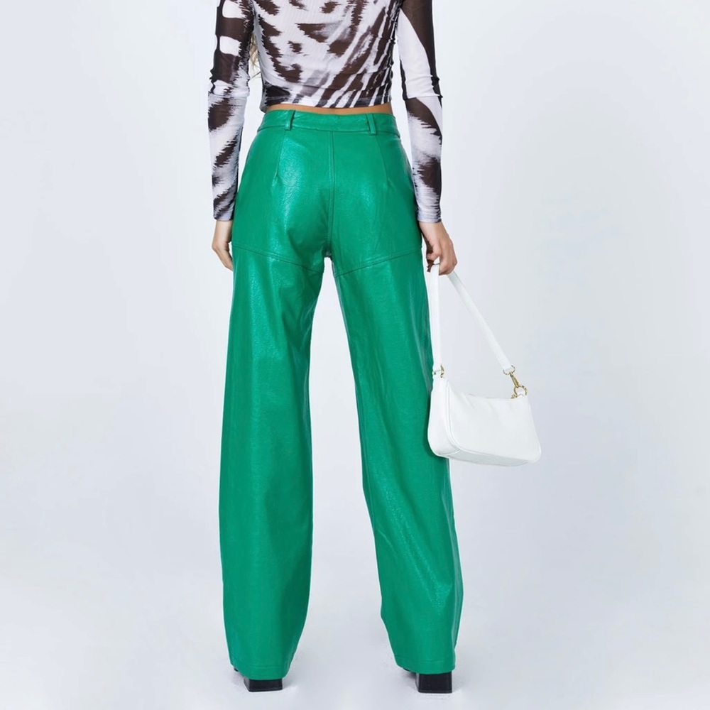 PU leather pants